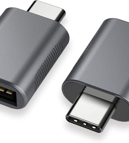 USB C to USB Adapter(2 Pack),Usb-C to USB 3.0 Adapter,Usb Type-C to Usb,Thunderbolt 3 to USB Female Adapter OTG for Macbook Pro2019,Macbook Air 2020,Ipad Pro 2020,More Type-C Devices(Space Gray)